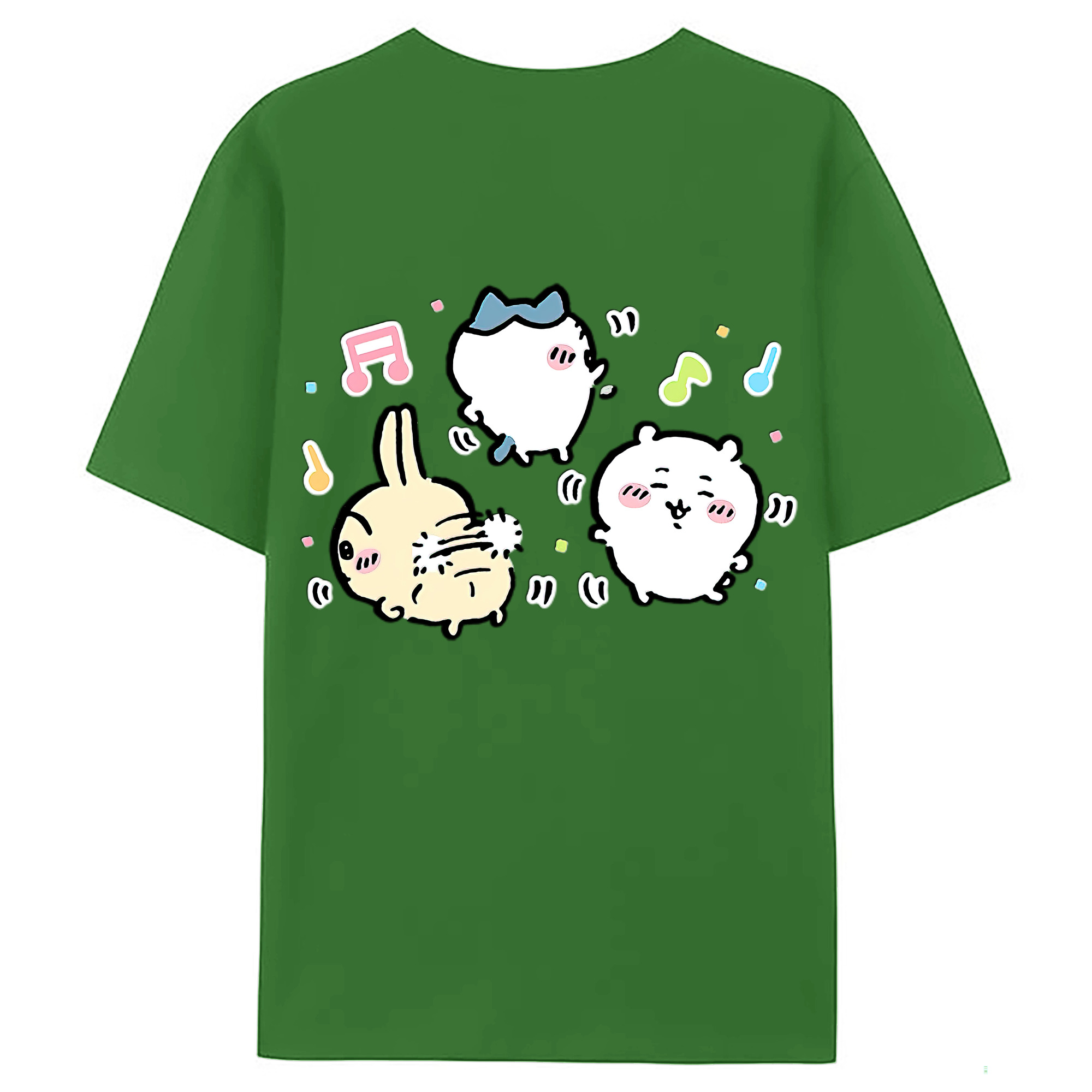 （画像用） ちいかわ うさぎ Chii-kawa usagi レディース半袖Tシャツ(バックプリント)